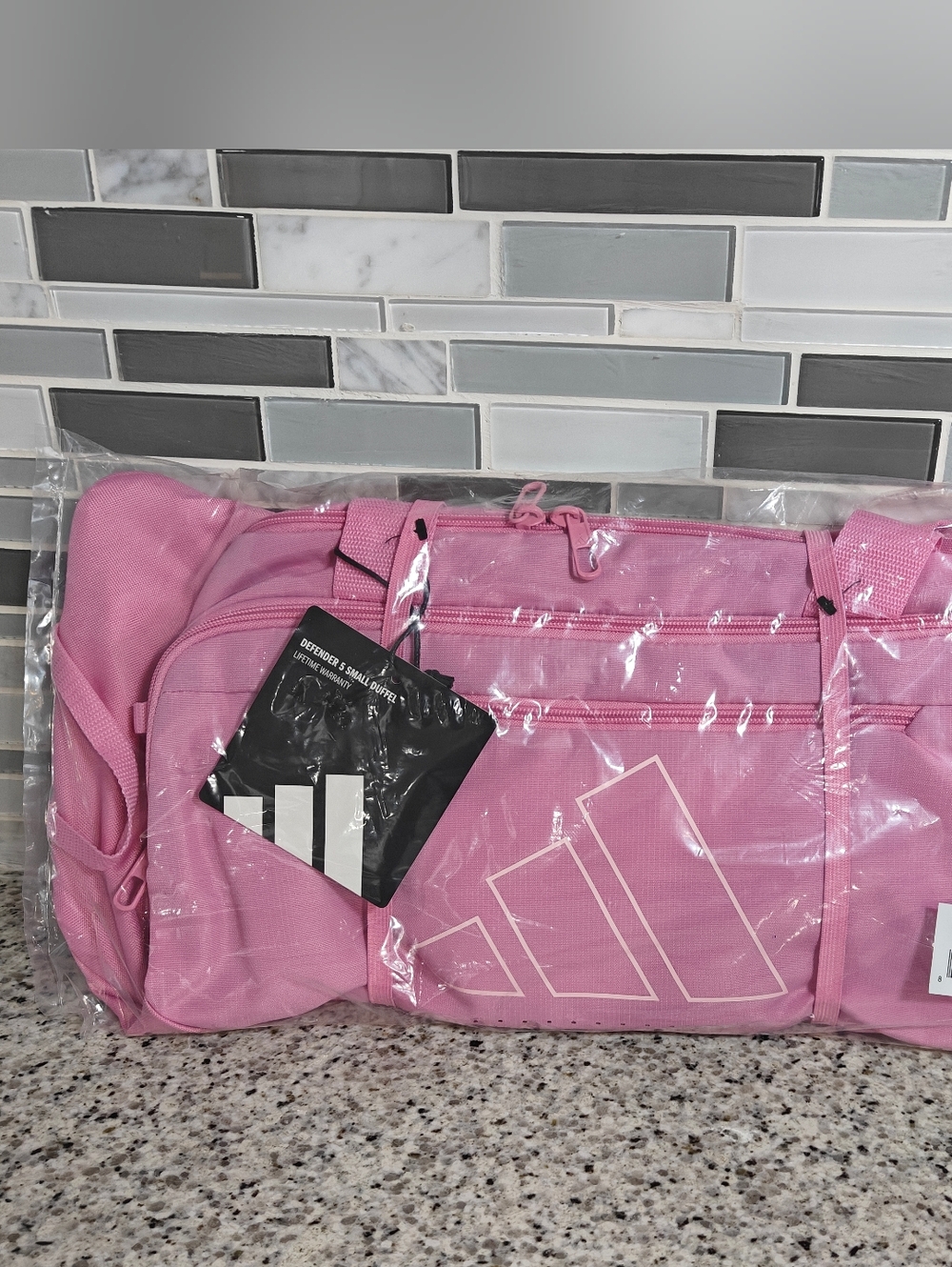 Adidas Defender 5 Small Duffel Bag (Bloom / Clear Pink)